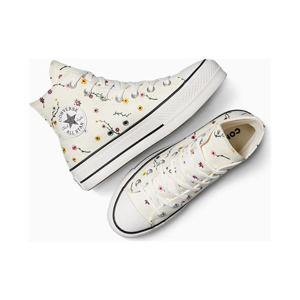 Converse (W) Chuck Taylor All Star Lift Platform High ‘Embroidered Blooms’ (A15536C)