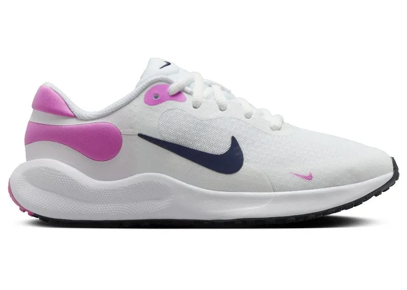 Nike Revolution 7 White Playful Pink Midnight Navy (FB7689-103)