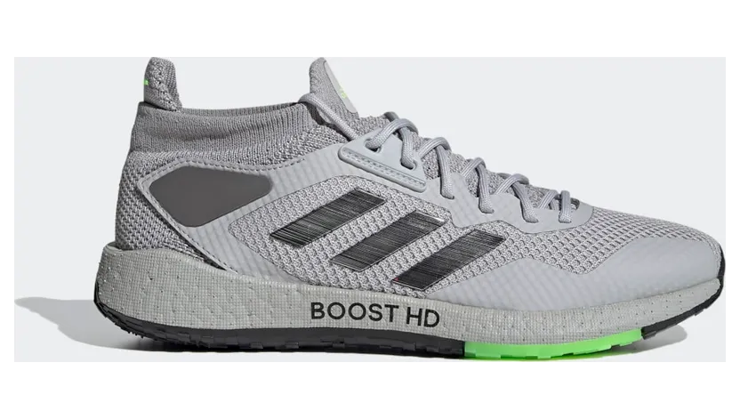 adidas Pulseboost HD Laufschuh Grey Two / Core Black / Signal Green (EG9968)