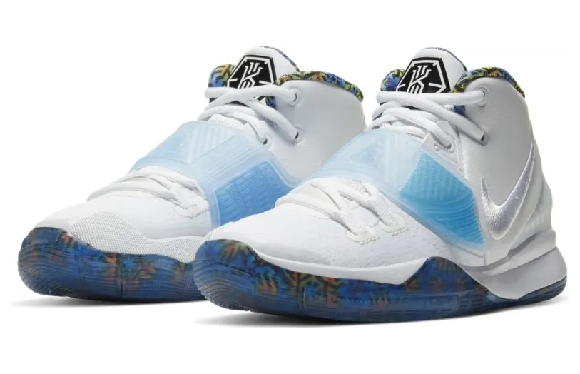 Nike Kyrie 6 White Sapphire Crimson (GS)