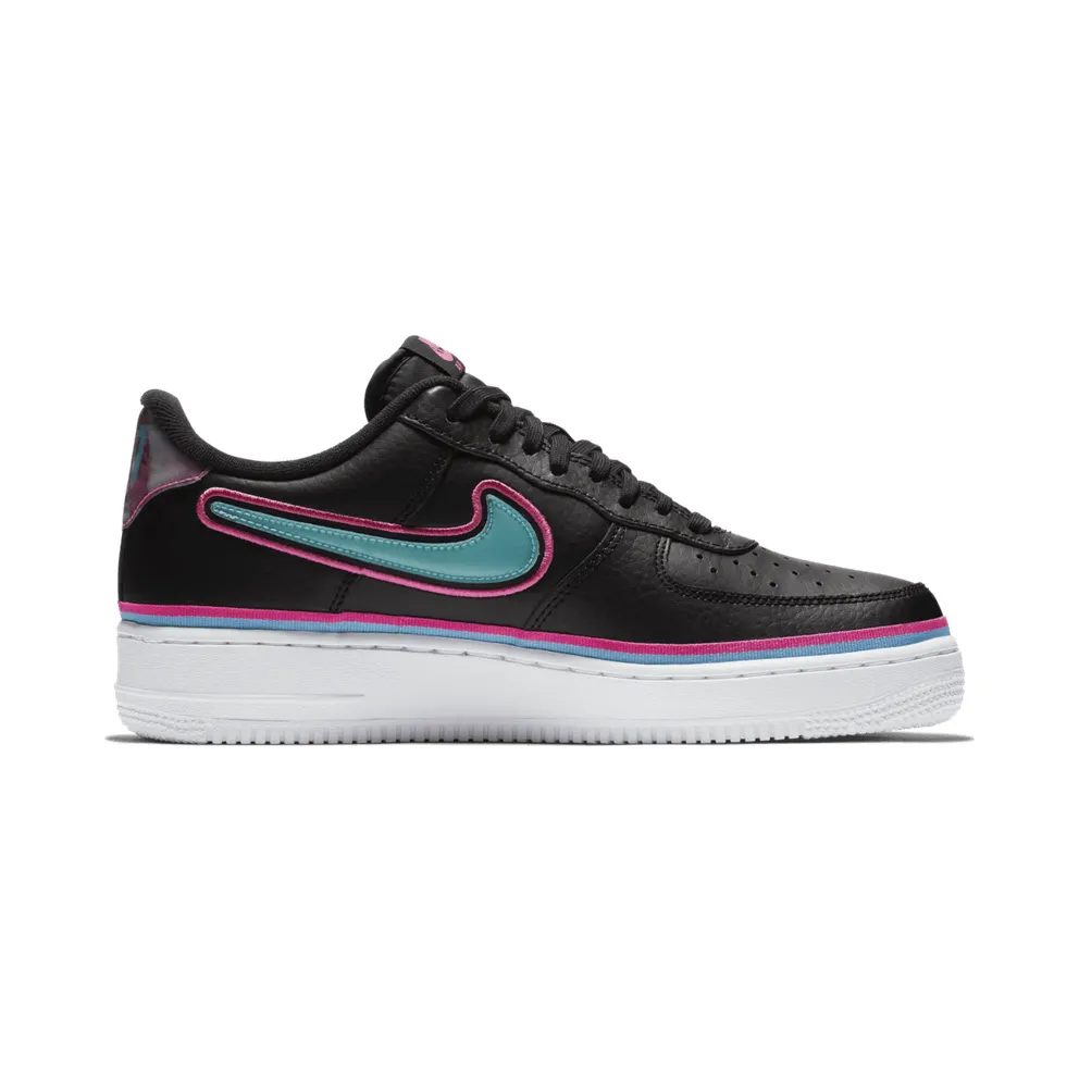 Nike Air Force 1 Low Sport NBA Black Blue Gale Laser Fuchsia Black/Blue Gale-Laser Fuchsia-White (AJ7748-002)