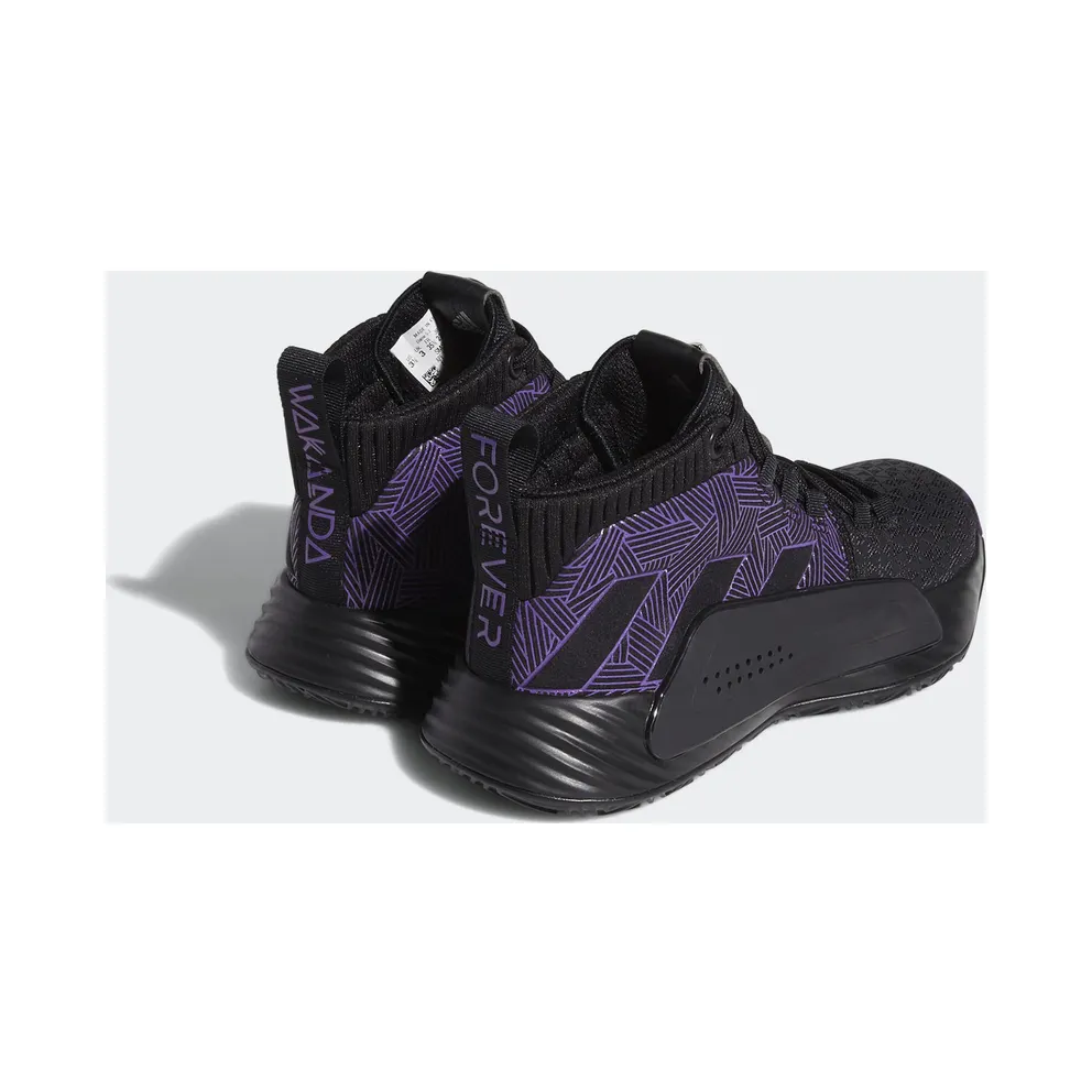 adidas Dame 5 Marvel Black Panther (Youth) Core Black/Active Purple/Silver Metallic (EG2627)
