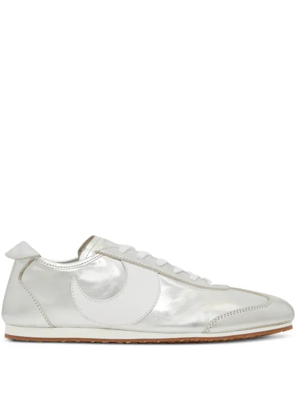 Marine Serre MS Astra leren with metallic-effect – Grey (WSN001ARLEA0058MT10)