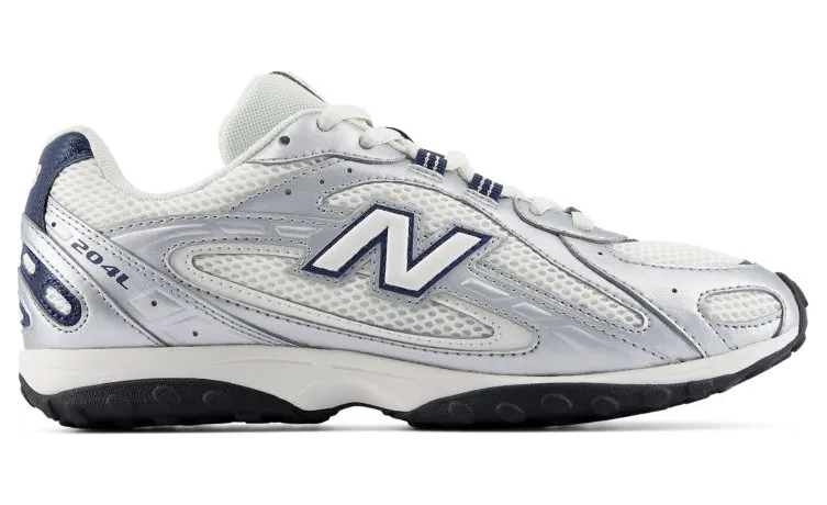 New Balance 204L Sea Salt / Silver Metallic / Navy (U204LPC)