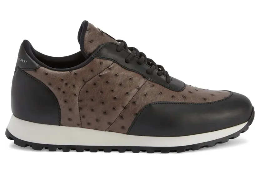 Giuseppe Zanotti Jimi sneakers van struisvogelleer – Bruin (IU10057K46)
