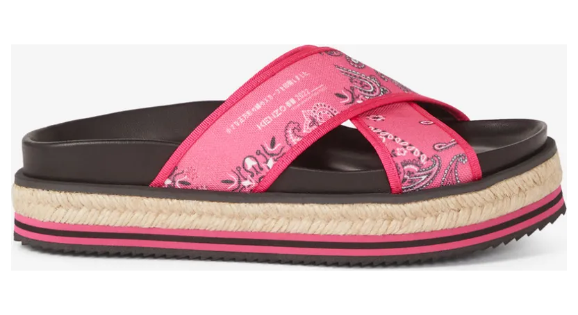 KENZO Mules à plateforme 'Bandana' (FC52ES194F74)