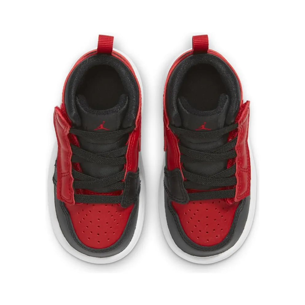 Jordan 1 Mid Alt Banned 2020 (TD) Black/University Red-Black-White (AR6352-074)