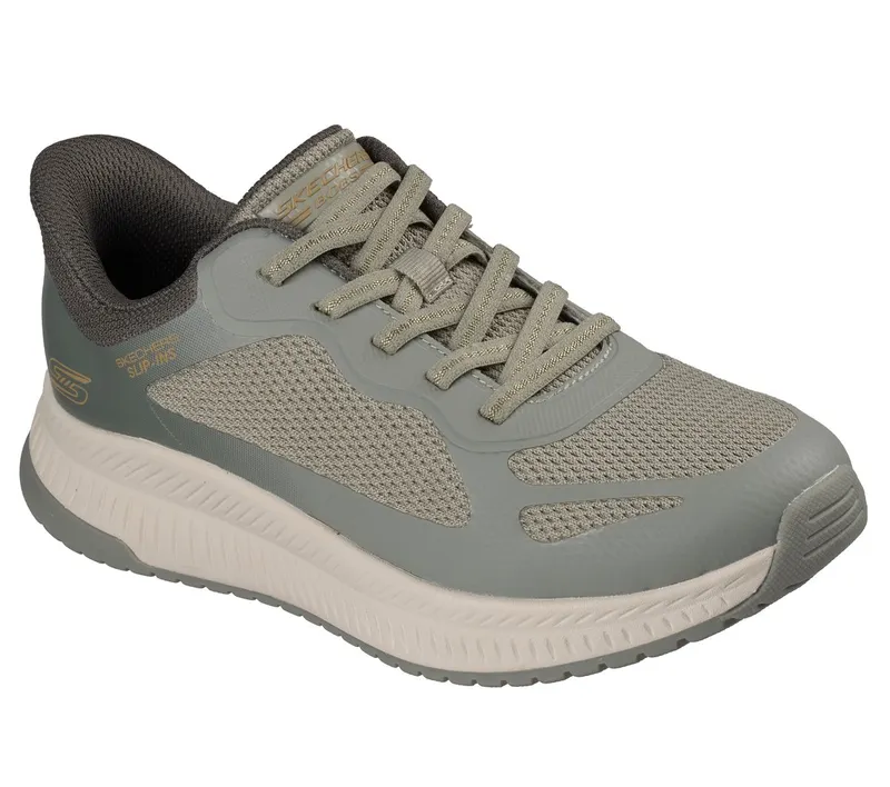 Skechers Slip-ins: BOBS Squad 4 – Staple Look Sneaker Olijf