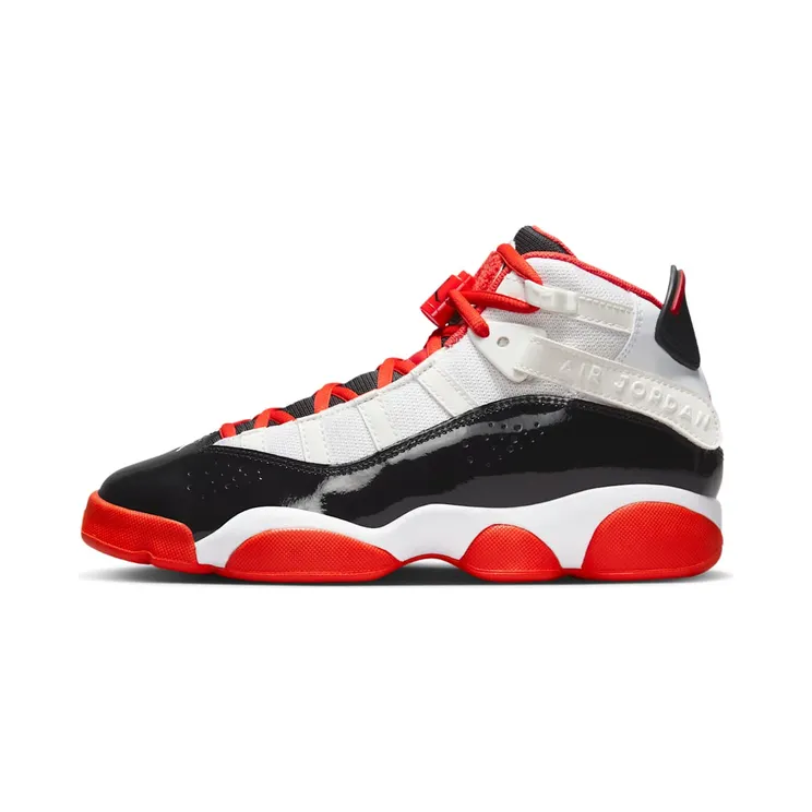 Air Jordan 6 RINGS GS “White / Black / Sail / Team Orange” (DV1345-108)