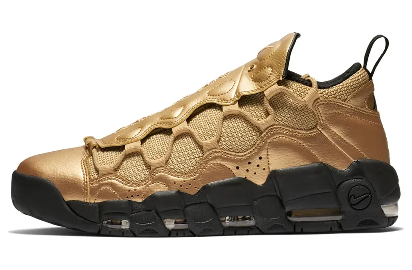 Nike Air More Money Metallic Gold Black