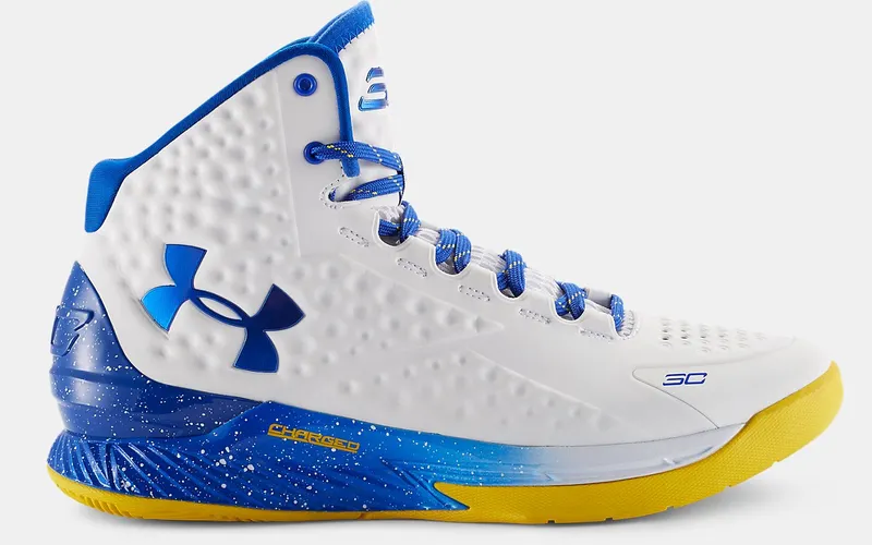 Under Armour UA Curry 1 Dub Nation White/Taxi-Royal (1258723-105)