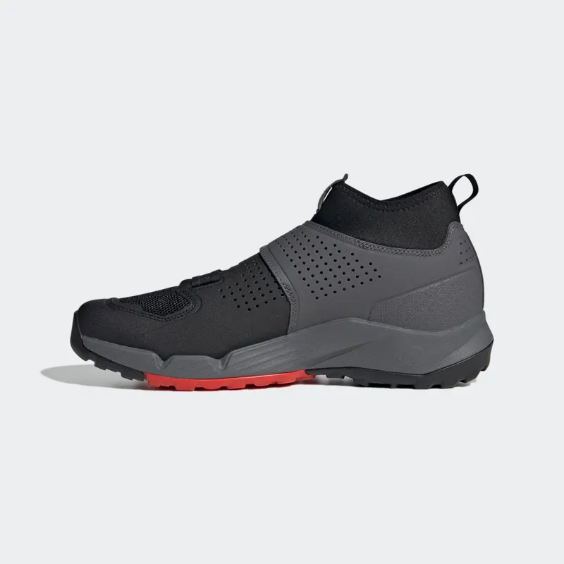 Adidas 5.10 TRAILCROSS PRO CLIP-IN MOUNTAIN BIKING SHOES Grey Five / Core Black / Red (HP9935)