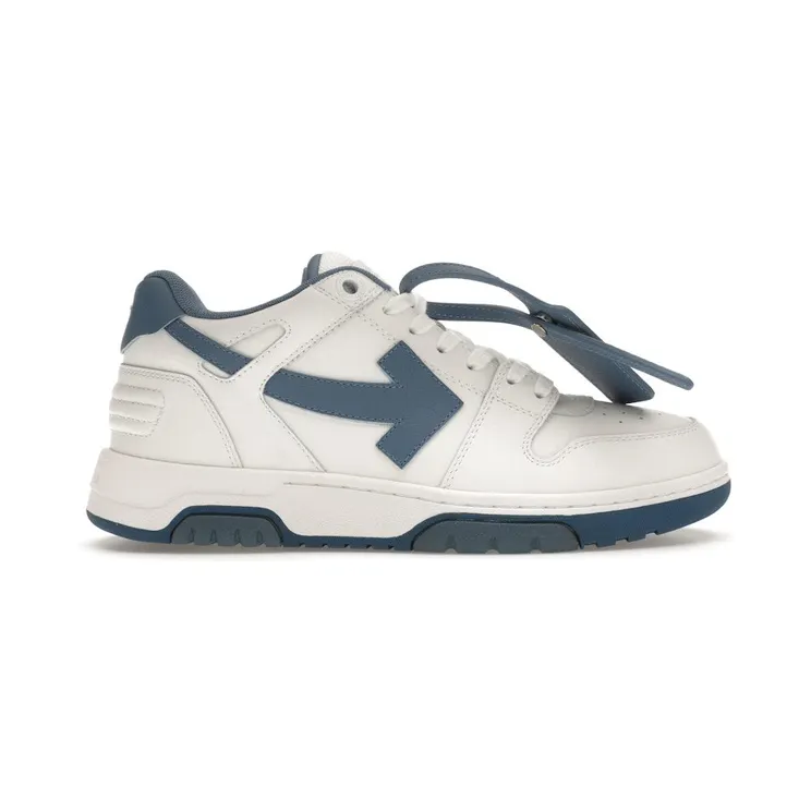 OFF-WHITE Out Of Office OOO Low White Navy Blue (OMIA189S22LEA0010146)