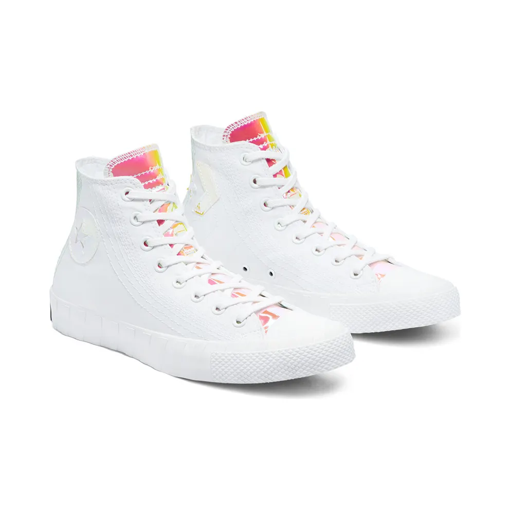 Converse Hi-Vis Iridescent UNT1TL3D High Top White/White/Iridescent (170605C)