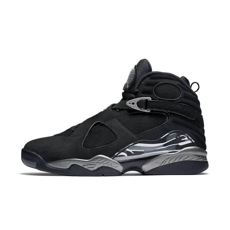 Jordan 8 Retro Chrome (2015) Black/White-Light Graphite (305381-003)