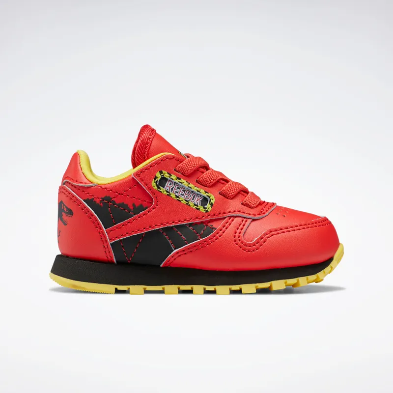 Reebok Jurassic Park Classic Leather Radiant Red / Coal / Blaze Yellow (GY0576)