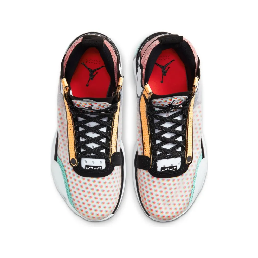 Jordan XXXIV Low Guo Ailun Pop Art (GS) White/Multi-Color (CZ7743-100)