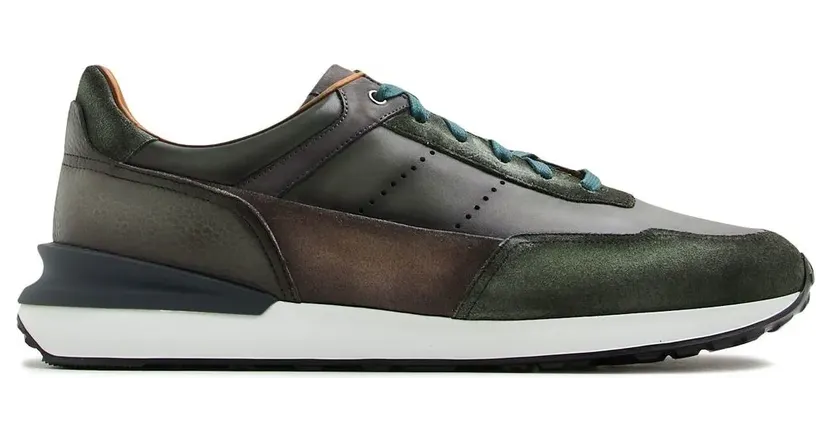 Magnanni Sneakers mit Kontrasteinsätzen – Grün (24454)