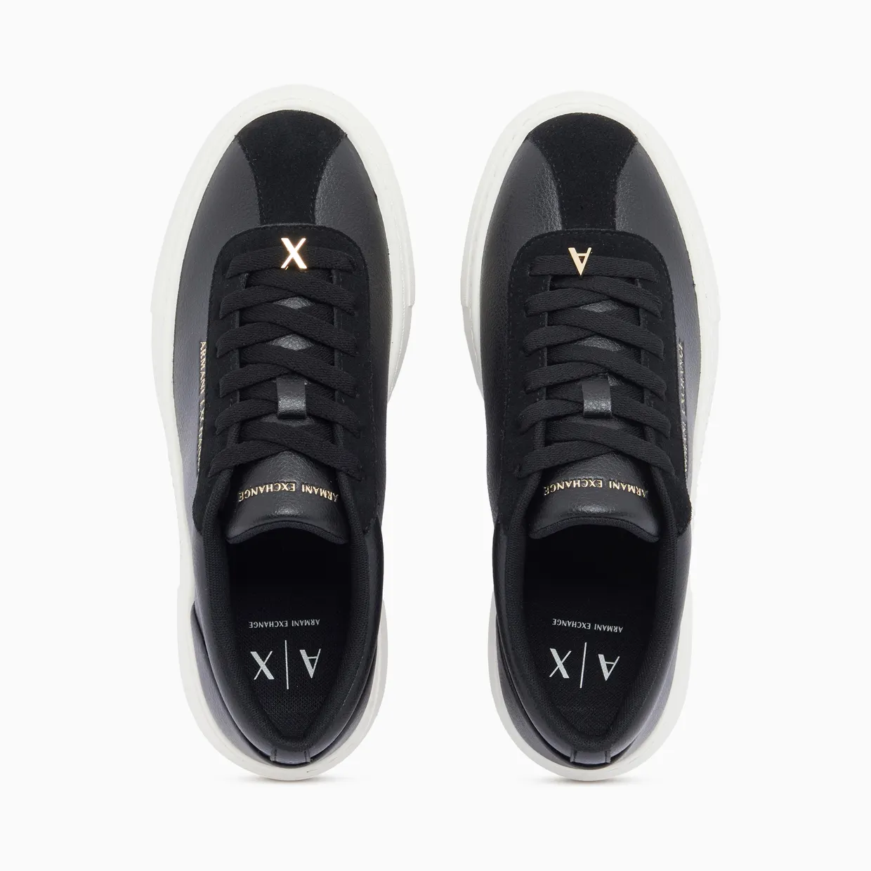 Armani Low Cut Sneakers With Suede And Tumbled Finish (XW003065-AF28674-UC001) (3)