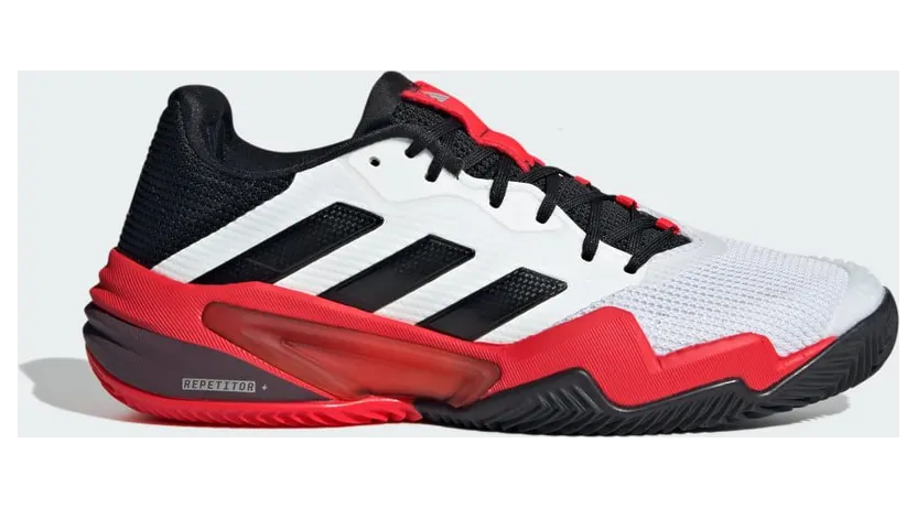 Adidas Barricade 13 Clay Tennisschoenen Cloud White / Core Black / Lucid Red (JH9015)
