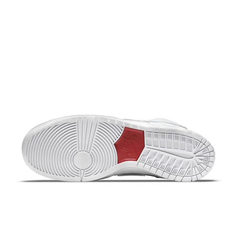 Nike x Oski SB Dunk High Great White Shark – “White / Grey / Red” (DC8908-105)