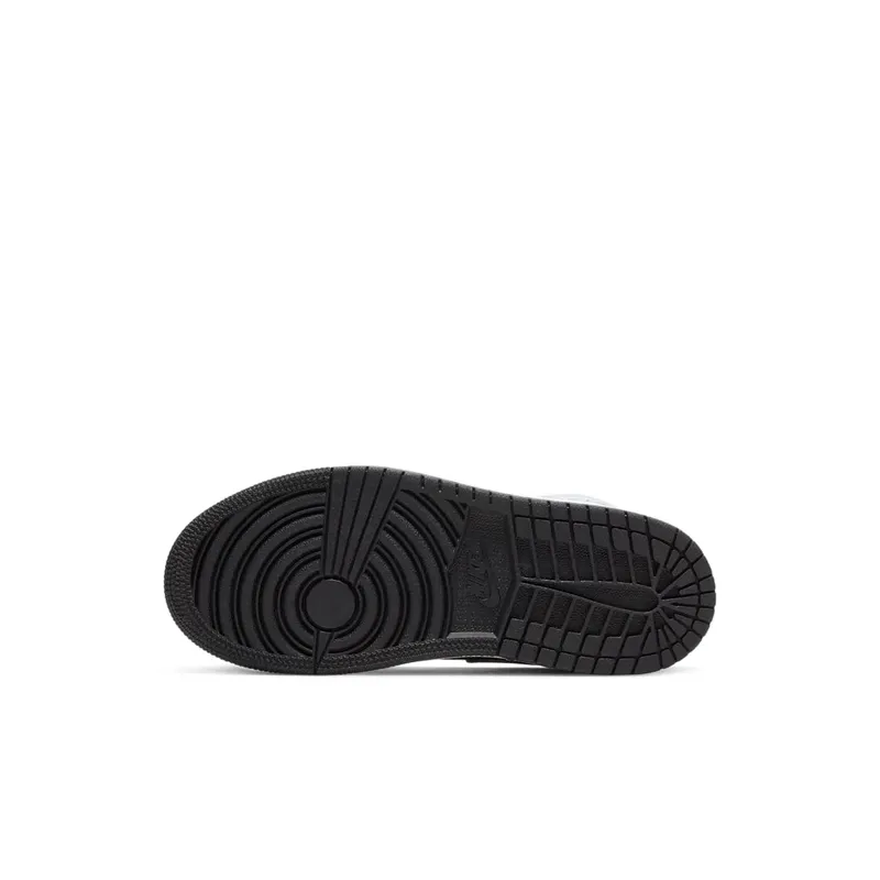 Jordan 1 Mid White Shadow (PS) Black/Medium Grey-White (640734-073)