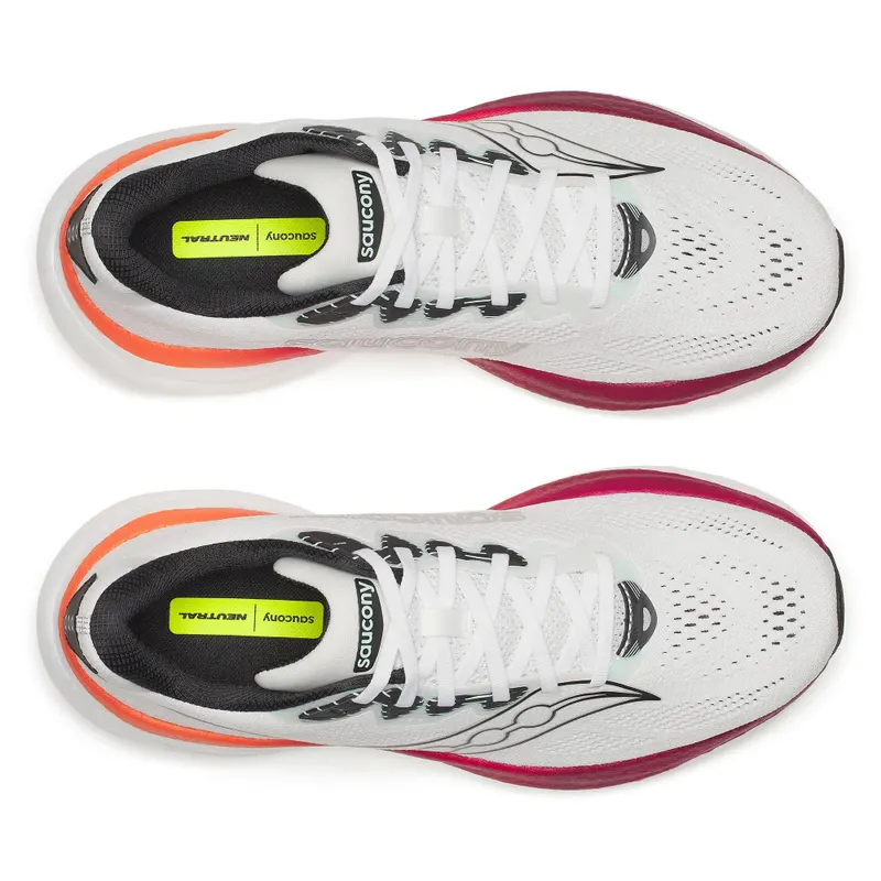 SAUCONY Ride 19 “White / Crimson” (S21055-172)