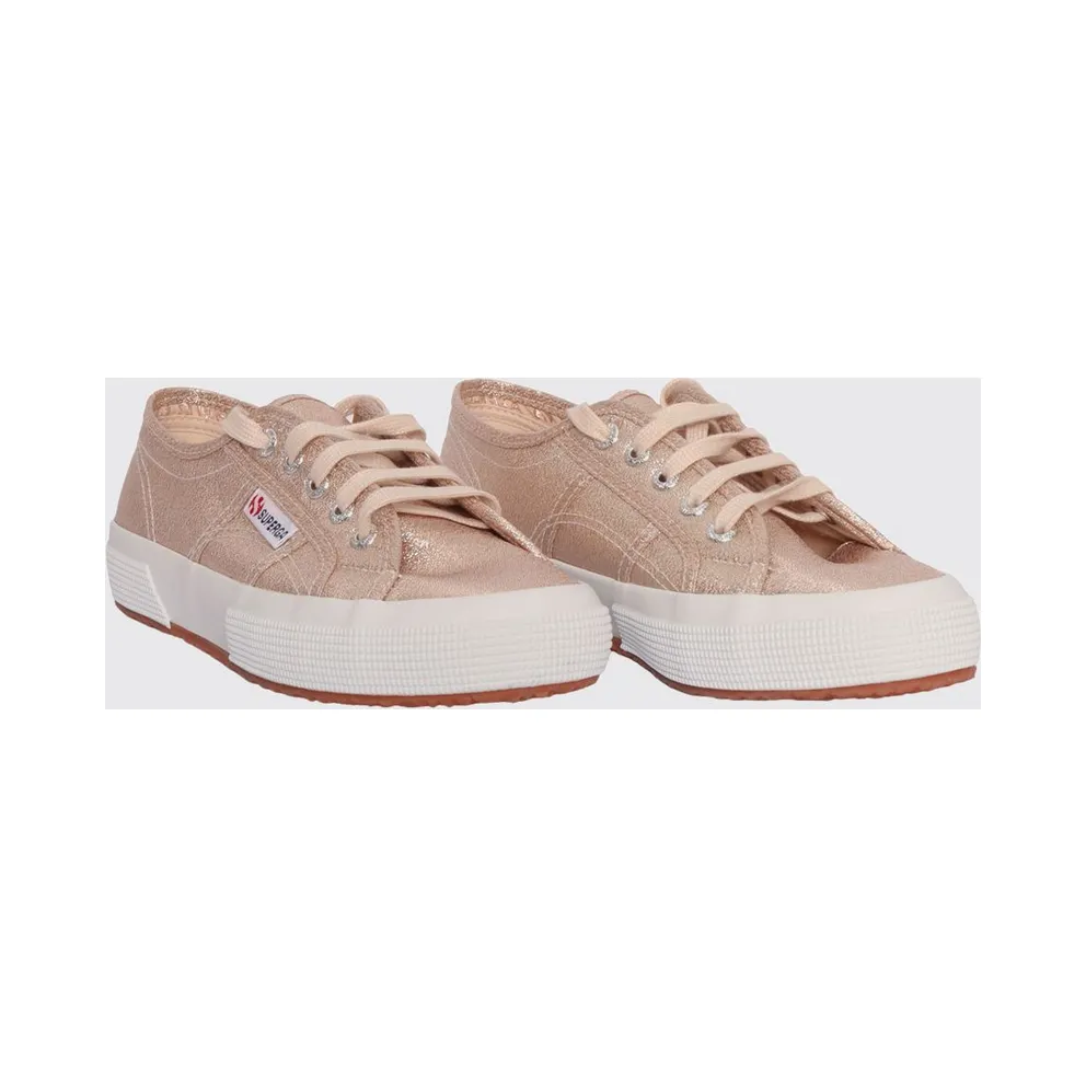 SUPERGA 2750-Cotu Classic Boy’s Lamé Low-Top with Rubber Sole Pink (S002J20941)
