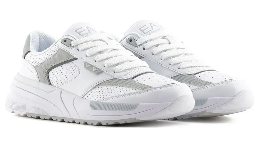 Ea7 Emporio Armani sneaker Triple White / Silver (7X000360AF19082M00769)