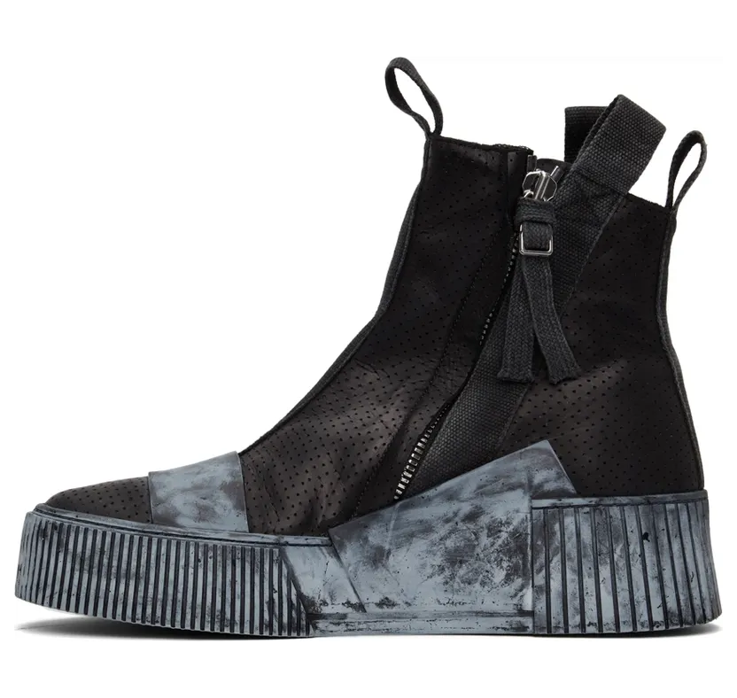 Boris Bidjan Saberi Black Bamba 3.1 High Top Sneakers (304-SS2200B3000000SM-0043) (3)