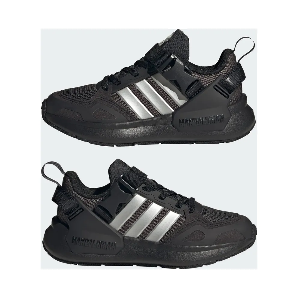 Adidas ADIDAS STAR WARS MANDALORIAN RUNNER Shoes KIDS Carbon / Silver Metallic / Core Black (IH1073)