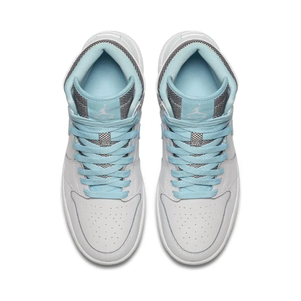 Jordan 1 Retro High White Still Blue (GS) White/White-Still Blue (332148-106)