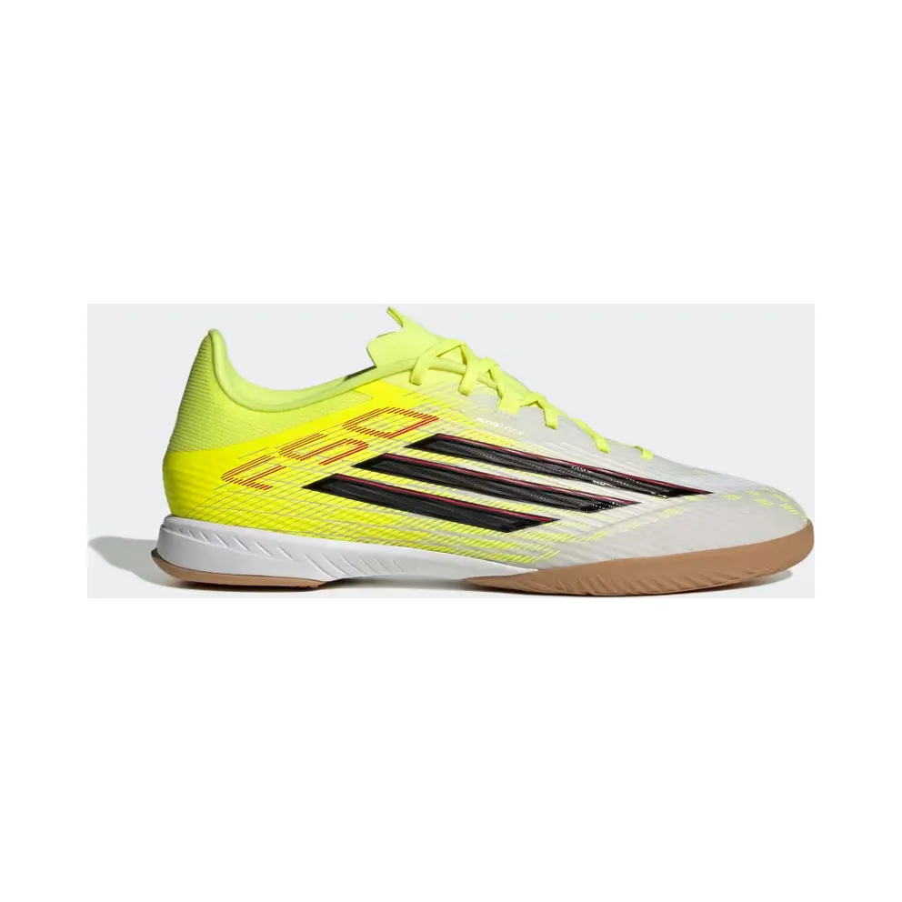 adidas F50 League Indoor Football “Team Solar Yellow 2 / Core Black / Lucid Red” (JR8971)