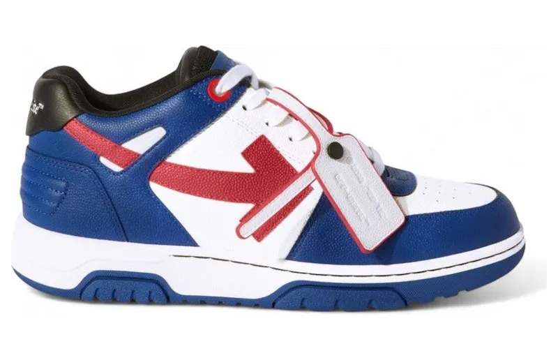 OFF-WHITE Out Of Office OOO Low Tops Blue Red (OMIA189F24LEA00D4525)