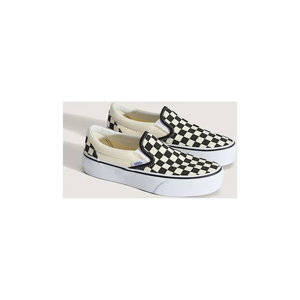 Vans Classic Slip-On Platform ‘Checker – Black White’ Black/White (VN00018EBWW)