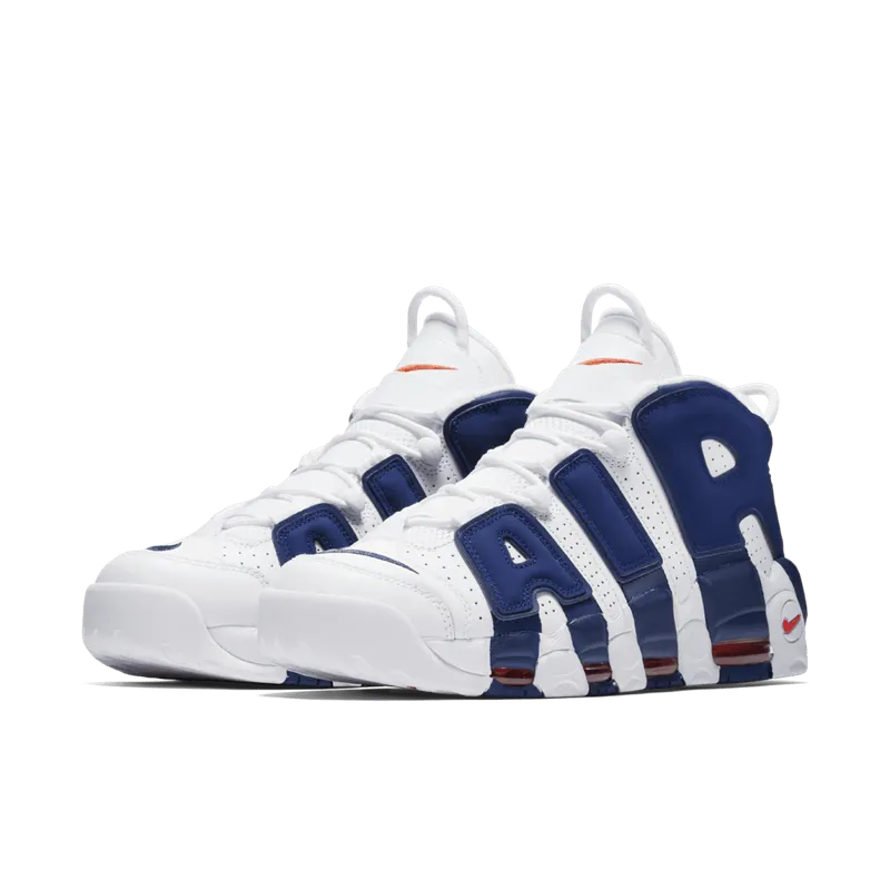Nike Air More Uptempo Knicks White/Deep Royal Blue-Team Orange (921948-101)