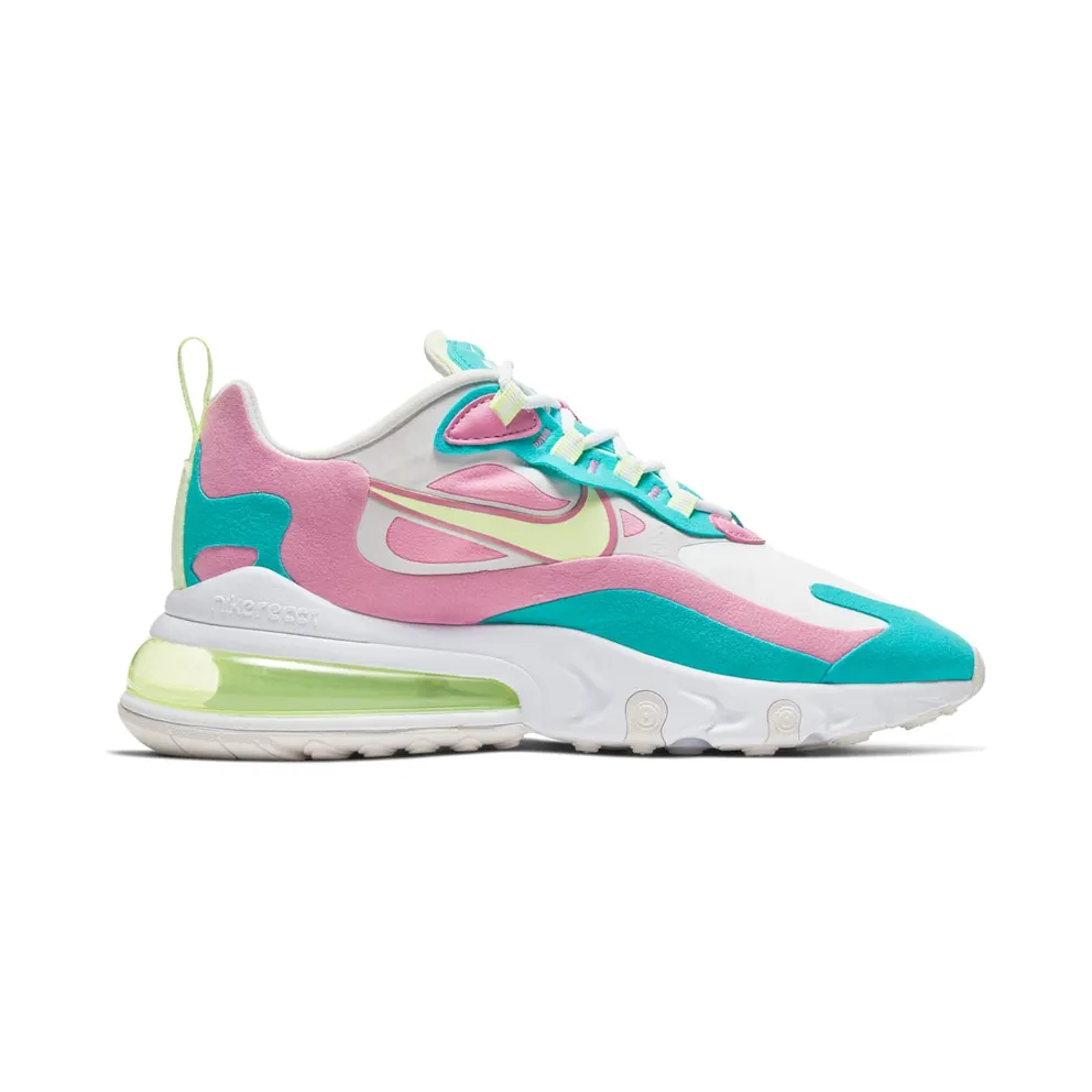 Nike Air Max 270 React Pastel (W) White/Barely Volt/Platinum Tint (CW7015-100)