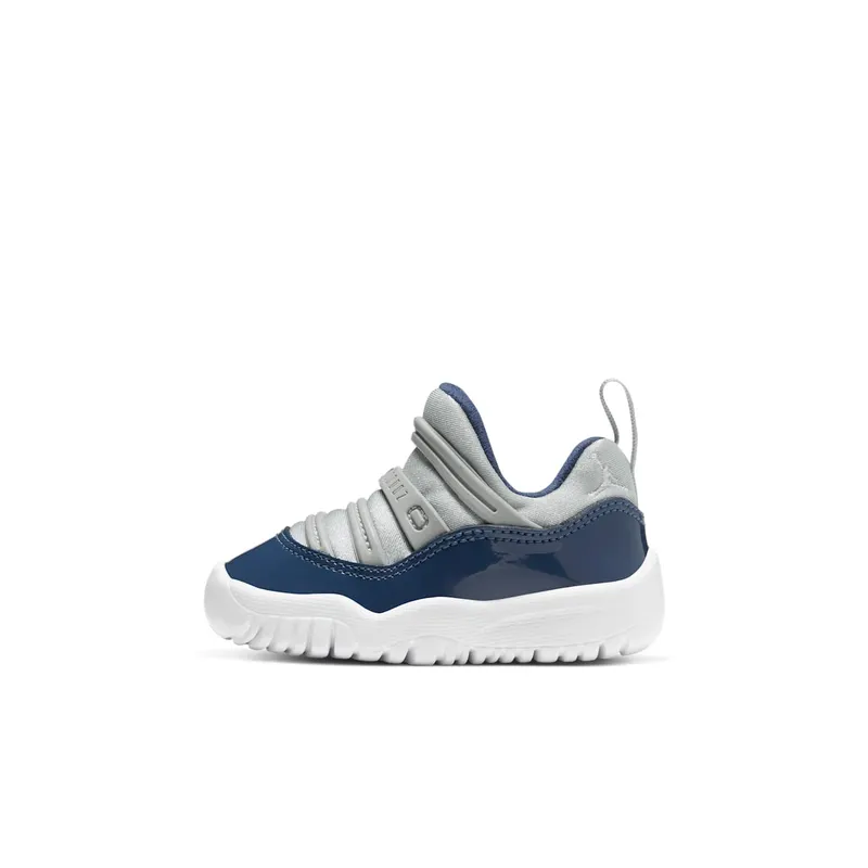 Jordan 11 Retro Little Flex Georgetown (TD) Grey Mist/Midnight Navy-White (BQ7102-007)