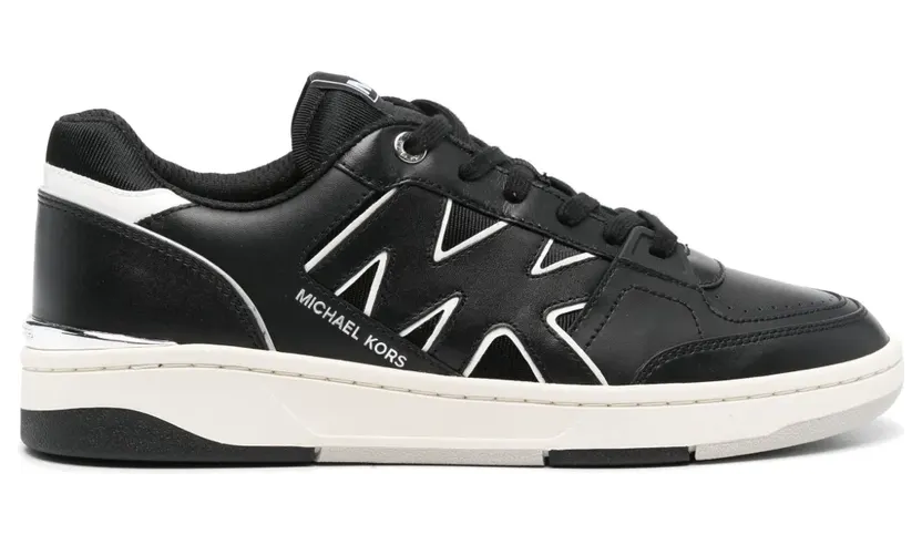 Michael Kors Rebel leren sneakers – Zwart (42S4RBFS3D)