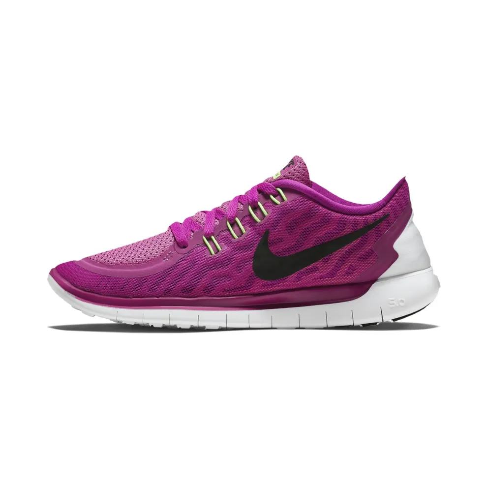 Nike Free 5.0 Fuchsia Flash Black-Pink Pow-Hot Lava (W) Fuchsia Flash/Black-Pink Pow-Hot Lava (724383-501)
