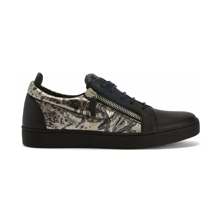 Giuseppe Zanotti Frankie mit doppeltem Reißverschluss “Black” (RU00128K10)