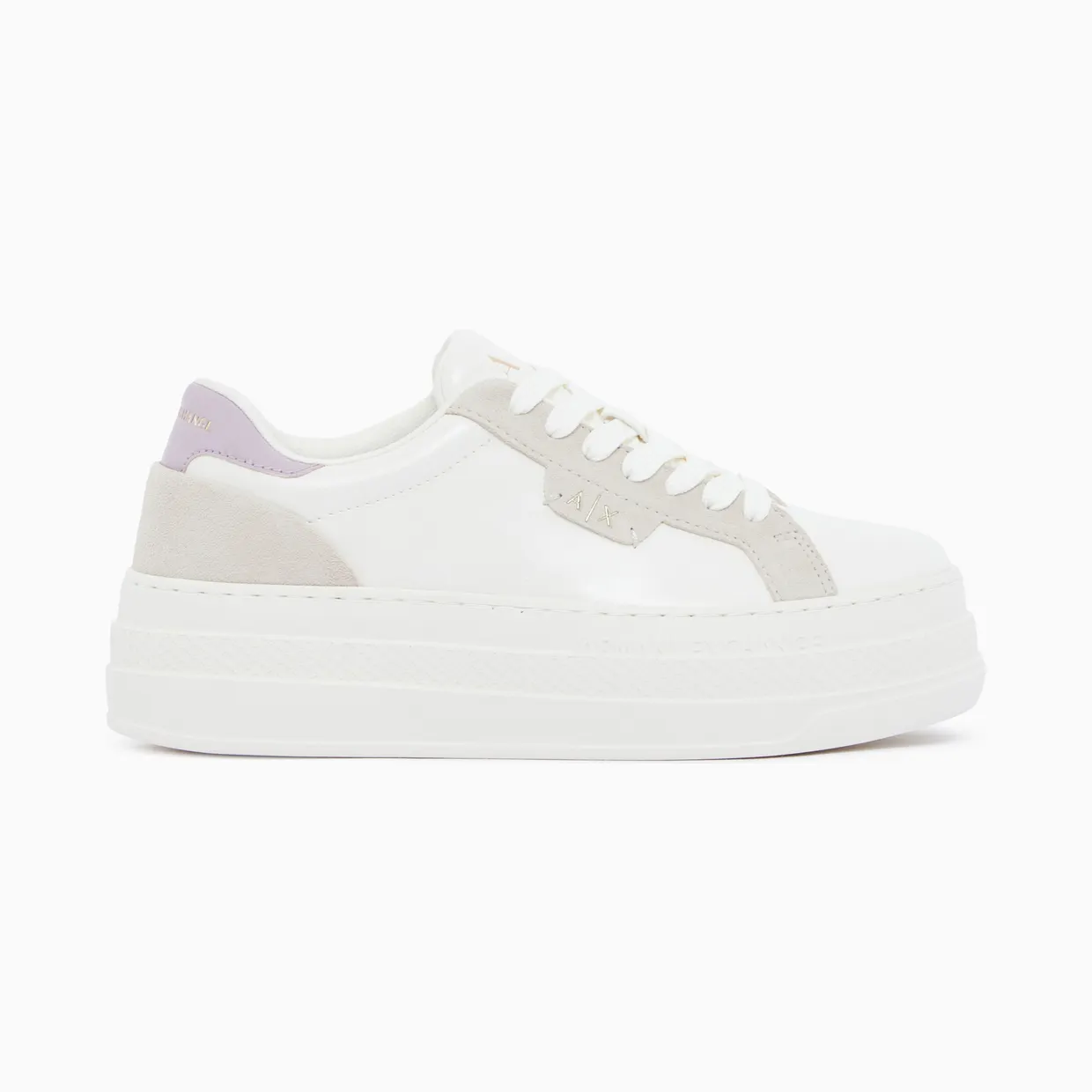 Armani Low Cut Sneakers With Coated And Split Leather Upper (XW003069-AF28692-MZ995)