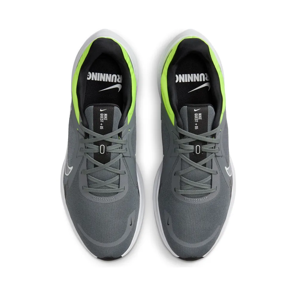 Nike Quest 5 Smoke Grey Volt Black White (DD0204-010)