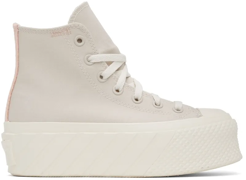 Converse Beige Chuck Taylor All Star Lift 2X (572953C)
