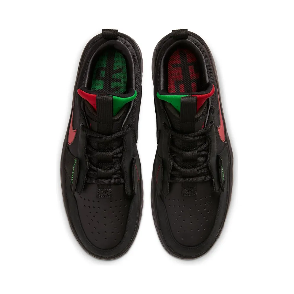 Jordan 1 Low React Fearless Ghetto Gastro Black/Team Red (CT6416-001)