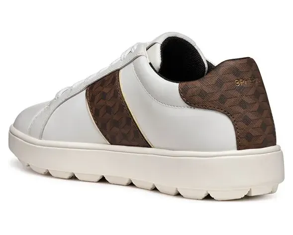 Geox sneaker White / Dark Brown (D46WEA08504-C0356)