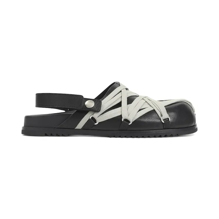 Rick Owens Megalace Granola Mule Black (RU01F2813-LGYW1-09)