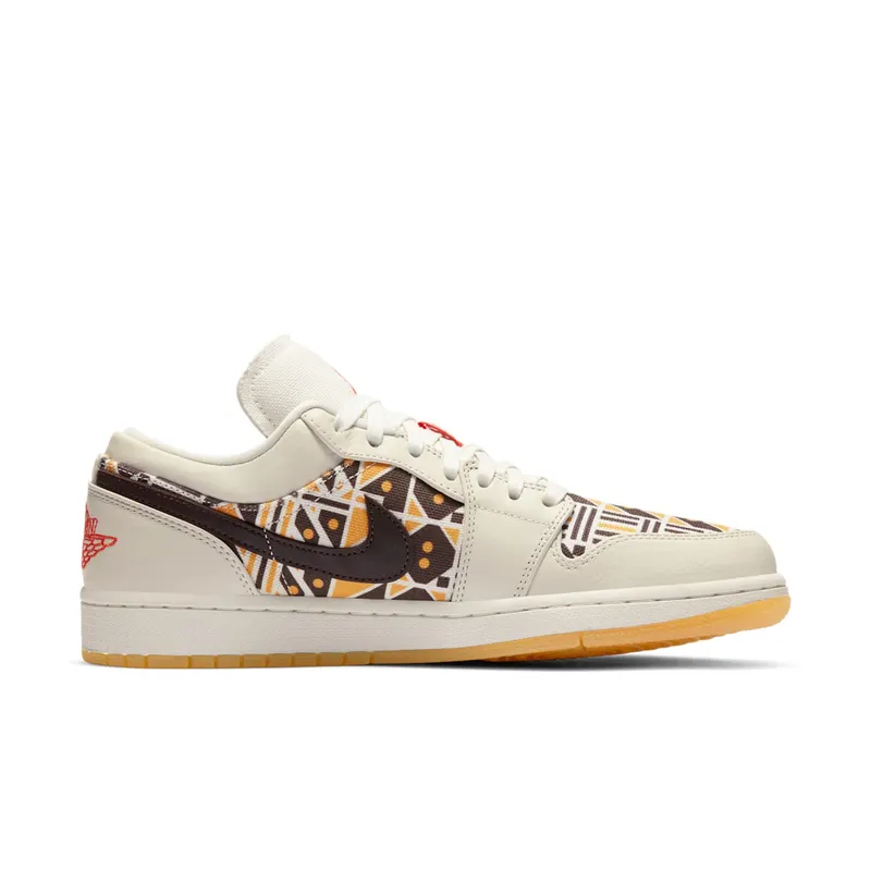 Jordan 1 Low Quai54 (2020) Sail/Team Orange-Baroque Brown (CZ4155-100)