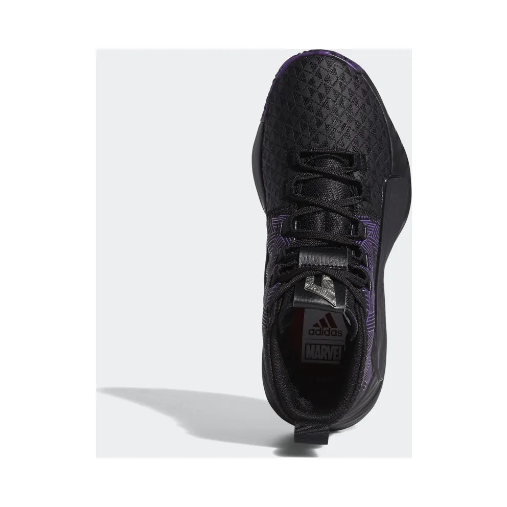 adidas Dame 5 Marvel Black Panther (Youth) Core Black/Active Purple/Silver Metallic (EG2627)