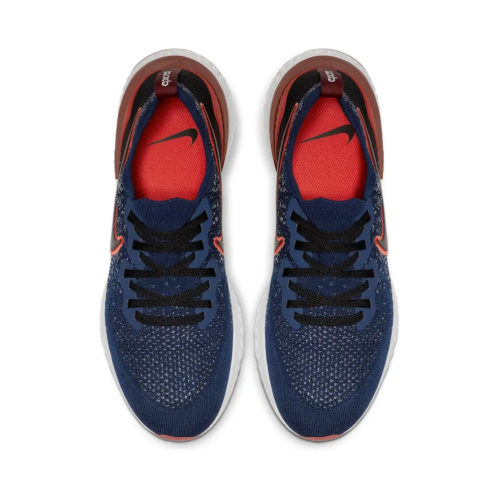 Nike Epic React Flyknit 2 Rabid Panda Blue Void/Habanero Red-Team Red-Black (CJ0770-400)
